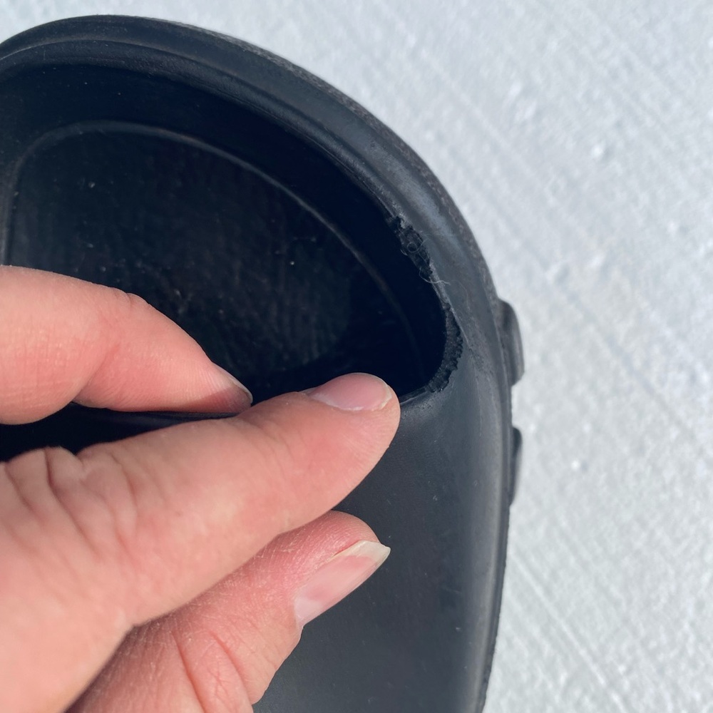 Free People Black Slide Sandals 7 7.5 - Picture 7 of 10